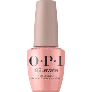 OPI GELevate 4-in-1 Nail Builder Gel | UV Cure Gel Builder Nail Polish | Vegan | 15 ML(Pink Over-slay)