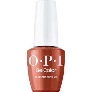 OPI GelColor | Opaque Crème and Sheer Shades | Long Lasting, UV Cure Gel Nail Polish with High Shine | Vegan & HEMA Free | What’s Your Mani-tude | Fall 2025(Slip Dressed Up | Opaque Dark Red Brown)