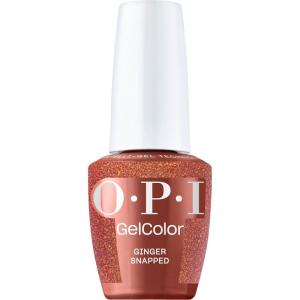 OPI GelColor | Semi-Sheer, Opaque & Shimmer Winter Shades | Long Lasting, UV Cure Gel Nail Polish with High Shine | Vegan & HEMA Free | Good Enough to Treat Collection | Holiday 2025(Ginger Snapped | Opaque Dark Warm Copper Brown Shimmer)