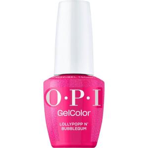 OPI GelColor | Semi-Sheer, Opaque & Shimmer Winter Shades | Long Lasting, UV Cure Gel Nail Polish with High Shine | Vegan & HEMA Free | Good Enough to Treat Collection | Holiday 2025(Lollypoppin’ Bubblegum | Semi-Sheer Bright Cool Shimmer)