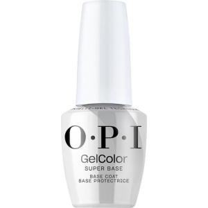 OPI GelColor Base & Top Coats | Strong Adhesion, High Shine & Matte Finish for LED Cure Gel Nail Polish | Protects Color & Nail Art | Prevents Discoloration or Chipping | Vegan & HEMA Free | 0.5 Fl Oz(Super Base Base Coat)