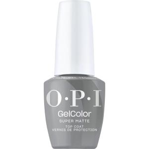 OPI GelColor Base & Top Coats | Strong Adhesion, High Shine & Matte Finish for LED Cure Gel Nail Polish | Protects Color & Nail Art | Prevents Discoloration or Chipping | Vegan & HEMA Free | 0.5 Fl Oz(Super Matte Top Coat)