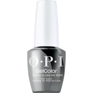 OPI GelColor Base & Top Coats | Strong Adhesion, High Shine & Matte Finish for LED Cure Gel Nail Polish | Protects Color & Nail Art | Prevents Discoloration or Chipping | Vegan & HEMA Free | 0.5 Fl Oz(Super Gloss No Wipe Top Coat)