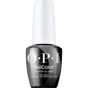 OPI GelColor Base & Top Coats | Strong Adhesion, High Shine & Matte Finish for LED Cure Gel Nail Polish | Protects Color & Nail Art | Prevents Discoloration or Chipping | Vegan & HEMA Free | 0.5 Fl Oz(Super Gloss Top Coat)