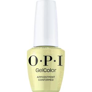 OPI GelColor LED Cure Gel Nail Polish | Blue & Green Shades | Salon-Quality Shine, Long-Lasting Wear | Easily Soak Off Removal | Vegan & HEMA Free | 0.5 Fl Oz(AppointMINT Confirmed | Sheer Pastel Mint Green Shimmer)