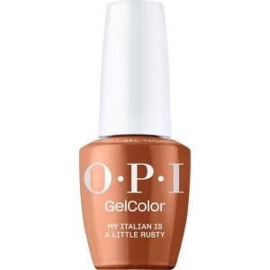 OPI GelColor LED Cure Gel Nail Polish | Yellow & Orange Shades | Salon-Quality Shine, Long-Lasting Wear | Easily Soak Off Removal | Vegan & HEMA Free | 0.5 Fl Oz(My Italian is a Little Rusty | Opaque Muted Orange Brown)