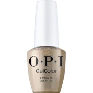 OPI GelColor LED Cure Gel Nail Polish | Yellow & Orange Shades | Salon-Quality Shine, Long-Lasting Wear | Easily Soak Off Removal | Vegan & HEMA Free | 0.5 Fl Oz(I Mica Be Dreaming | Opaque Bright Warm Metallic Gold Shimmer)