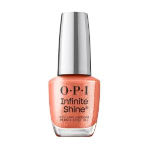 OPI Infinite Shine Nail Polish | Yellows & Oranges | Gel-like Wear & Shine | Vegan, Long Lasting, Streak Free(Knee High Stock-blings | Semi-Sheer Bright Warm Apricot Silver Shimmer)