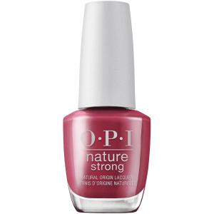 OPI Nature Strong Natural Origin 3-Step System | Botanical Base Coat, Top Coat, and Various Nail Polish Colors | High Shine + Color Protection | Eco-Friendly, Plant Based, Vegan, & Cruelty Free(Give a Garnet)