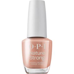 OPI Nature Strong Natural Origin 3-Step System | Botanical Base Coat, Top Coat, and Various Nail Polish Colors | High Shine + Color Protection | Eco-Friendly, Plant Based, Vegan, & Cruelty Free(Rooting For Hue | Opaque Warm Brown)