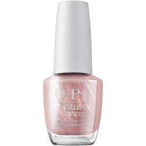 OPI Nature Strong Natural Origin 3-Step System | Botanical Base Coat, Top Coat, and Various Nail Polish Colors | High Shine + Color Protection | Eco-Friendly, Plant Based, Vegan, & Cruelty Free(Intentions are Rose Gold)