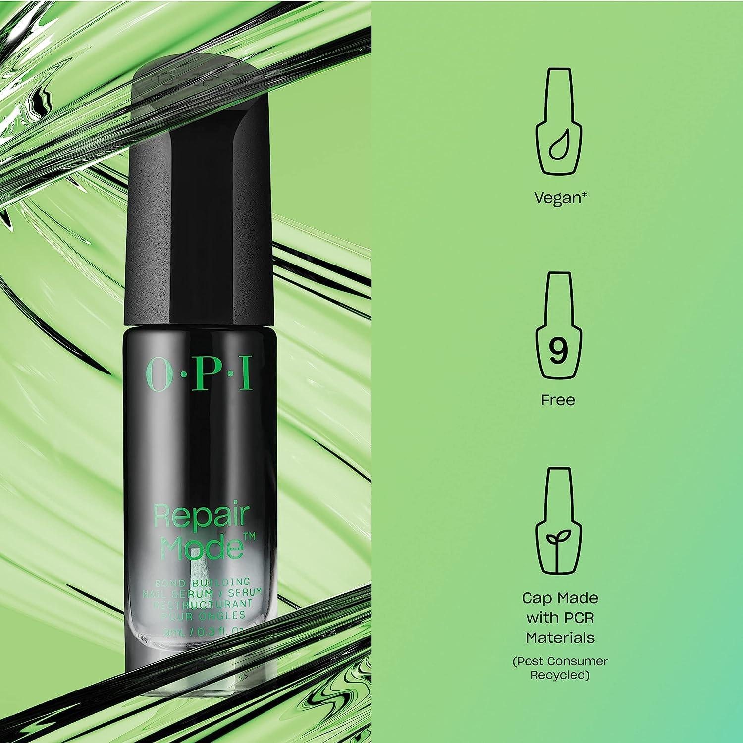 imageBundle of OPI xPressOn Press On NailsWith Nail Glue Short Red Nails Cajun Shrimp OPI Repair Mode Bond Building Nail Serum Clear 03 fl oz