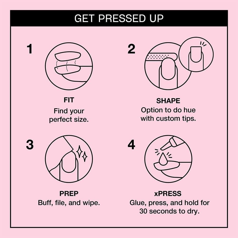 imageOPI xPRESSON Press on Nails Long Almond Shape Nail Art 30 Count With Glue Instant GelLike Salon Manicure Hello Kitty Limited Edition CollectionCute as Ever