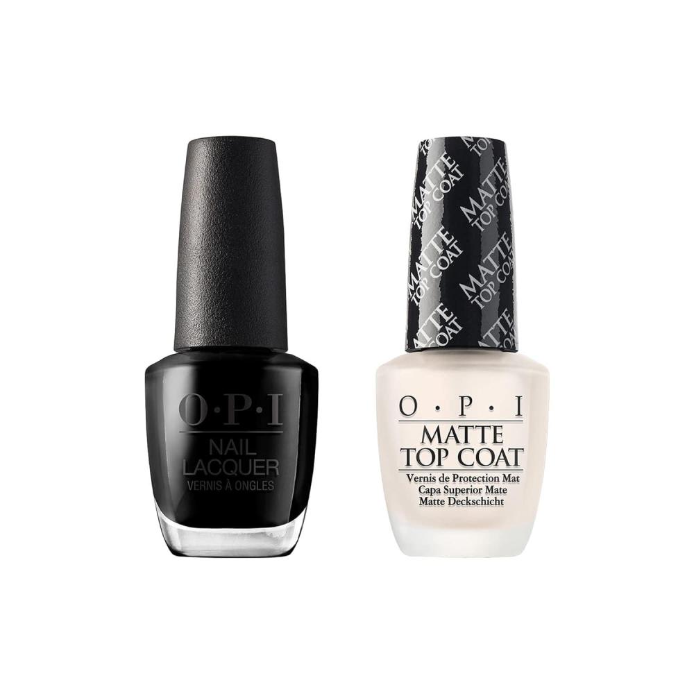 imageOPI Nail Lacquer Black Onyx amp Matte Top Coat Bundle