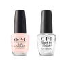 imageBundle of OPI Nail Lacquer Bubble Bath Nude Nail Polish 05 Fl Oz  OPI Start to Finish 3in1 Treatment Base Coat Top Coat Nail Strengthener Clear 05 fl oz