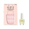 imageBundle of OPI xPressOn Press On Nails With Nail Glue Long Neutral Coffin Shape Nails Bubble Bath  OPI ProSpa Nail and Cuticle Oil 05 fl oz
