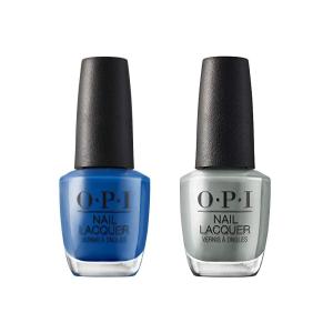 Bundle of OPI Nail Lacquer, Mi Casa Es Blue Casa + OPI Nail Lacquer, Suzi Talks with Her Hands, Indianopolis, 0.5 fl oz