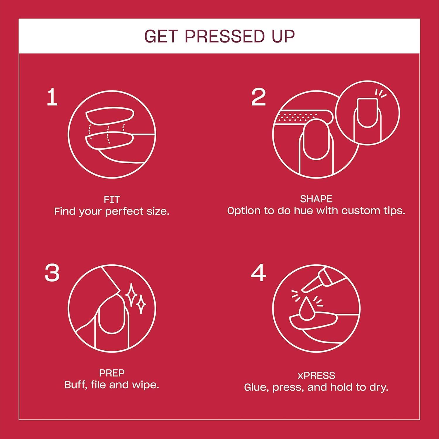 imageOPI On Point Holiday 2025 Shades Short Squoval amp Round Classic Accent Nail Art Press On Nails 30 Count with Glue Long Lasting Reusable Nondamaging Amazon ExclusiveIm Not Really a Waitress Short Squoval Bright Red Shimmer