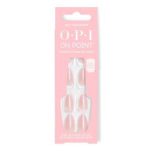 OPI On Point Holo Your Dreams | Short Almond Opaque Neutral Holographic Press On Nails | 30 Count with Glue | Long Lasting, Reusable, Non-damaging | Spring 2026