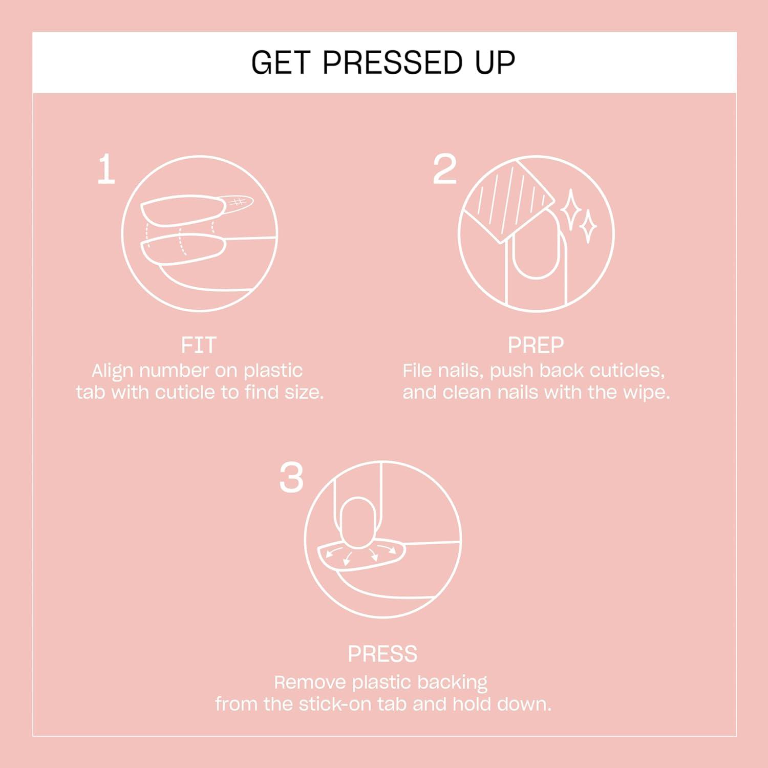 imageOPI Sticking Point Instant No Glue Press On Nails 30 Count with Adhesive Tabs Short Round Almond and Squoval DamageFree Wear Spring 2026Blueberry Hueberry SemiSheer Neutral Peach